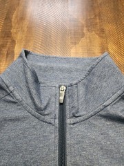 Travis Mathew 1/4 Zip Pullover Mens L Gray Long Sleeve Pockets Stretch Casual
