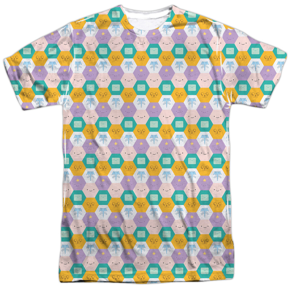 Adventure Time “Hexagon Pattern” Dye Sublimation T-Shirt