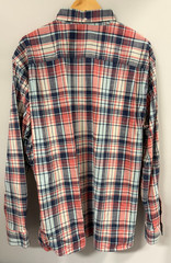 LL Bean Kennebunk LS button down, NWOT, XL traditional fit, pink/blue check