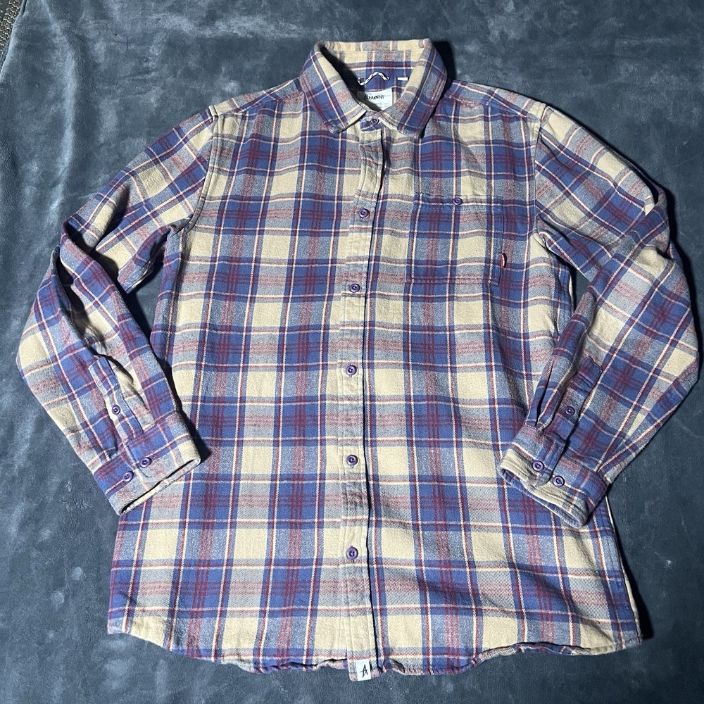 Altamont Binary LS Plaid Heavyweight Cotton Yarn Dye Flannel Grunge Skater XL