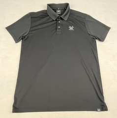 Vortex Optics Mens Performance Polo Sz M Black Golf Casual Office