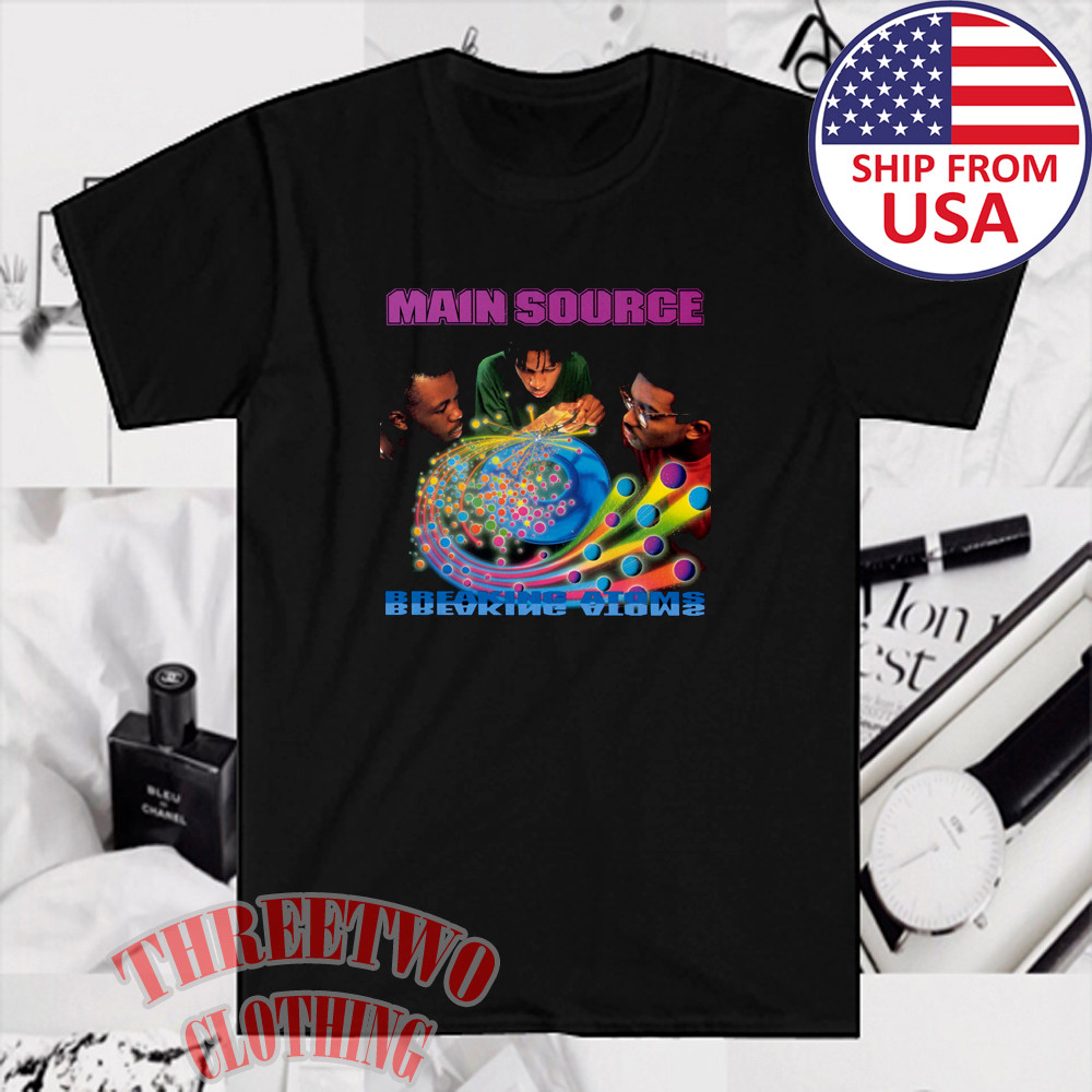 Main Source Breaking Atoms Men’s Black Size S to 5XL