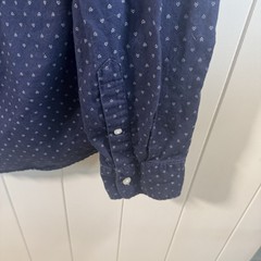 Hawker Rye Slim Fit Button Down Shirt Men’s Large Navy Blue Arrow Print