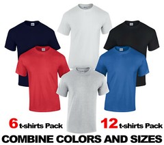New Gildan G500 T-Shirts 100% Heavy Cotton COMBINE Any COLOR, Any SIZE Multipack