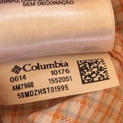Men’s Columbia Plaid Orange Button Down Shirt XL Cotton Light Outdoors RN69724