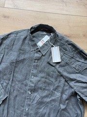 Tommy Bahama Shirt Breezer Long Sleeve 3XLT Gunmetal 100% Linen NWT MSRP $118