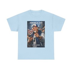 America 250 Uncle Sam Pointing Tee | 1776–2026 Patriotic Flag Design