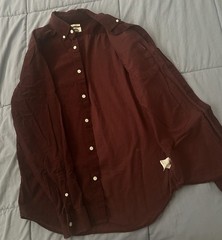 RedHead Men’s XL Patchwork Button-Down Tweed Shirt Brown/Multicolor Elbow Patch
