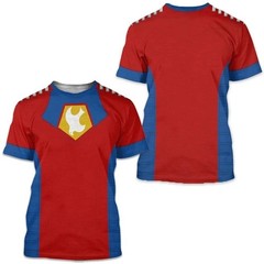 Peacemaker Superhero Costume T-Shirt 3D Unisex Halloween Cosplay Tee S-5XL