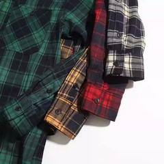 Casual Wear Casual Plaid Shirts Men’s Long Sleeve Shirt Green Variation
