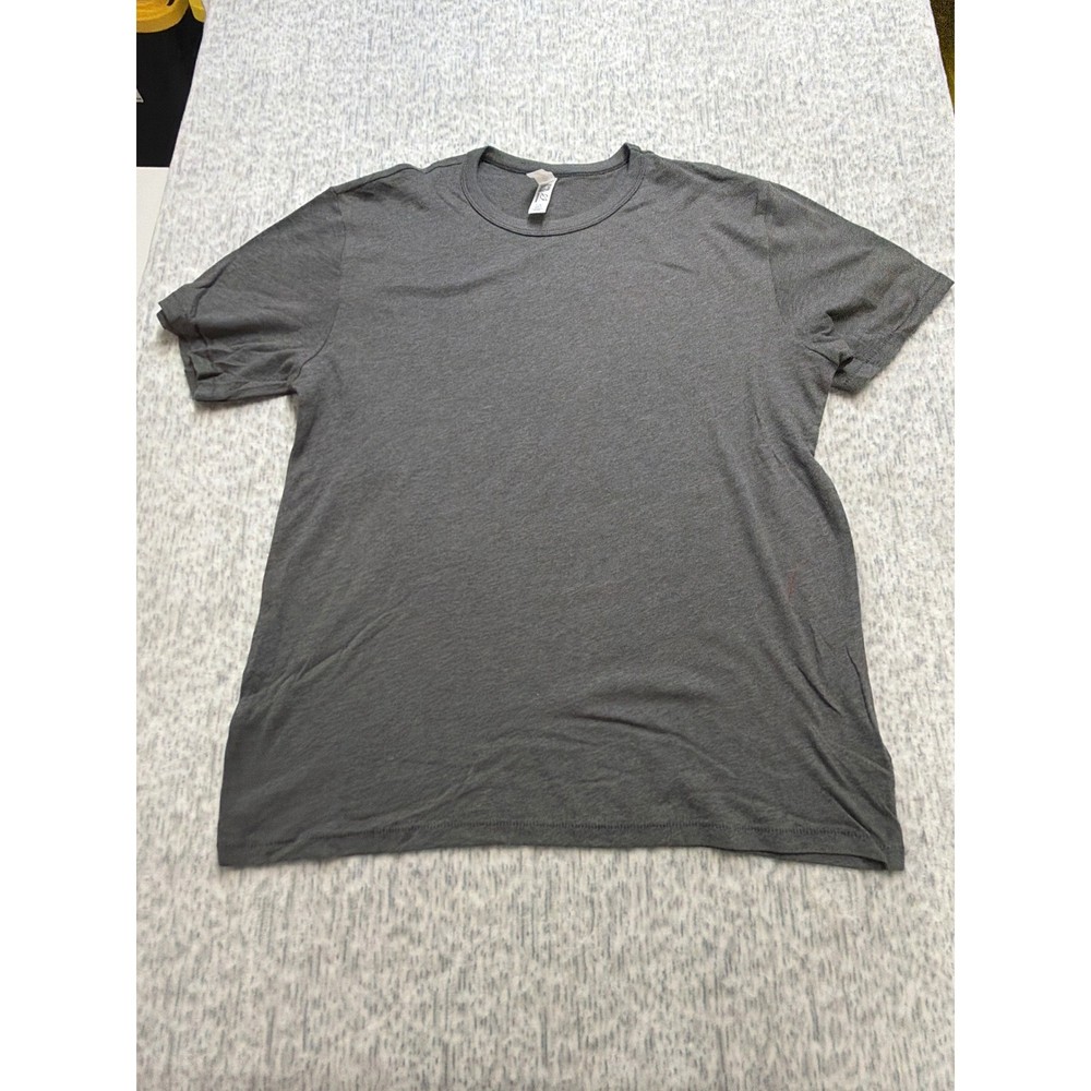Alternative Apparel Style 5050BP Basic Crew Neck T Shirt Charcoal Grey L NWOT