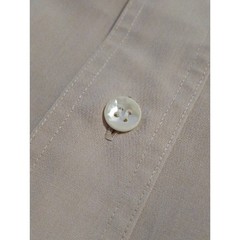Christian Dior Monsieur 1990s Cotton Point Collar Beige Shirt XL