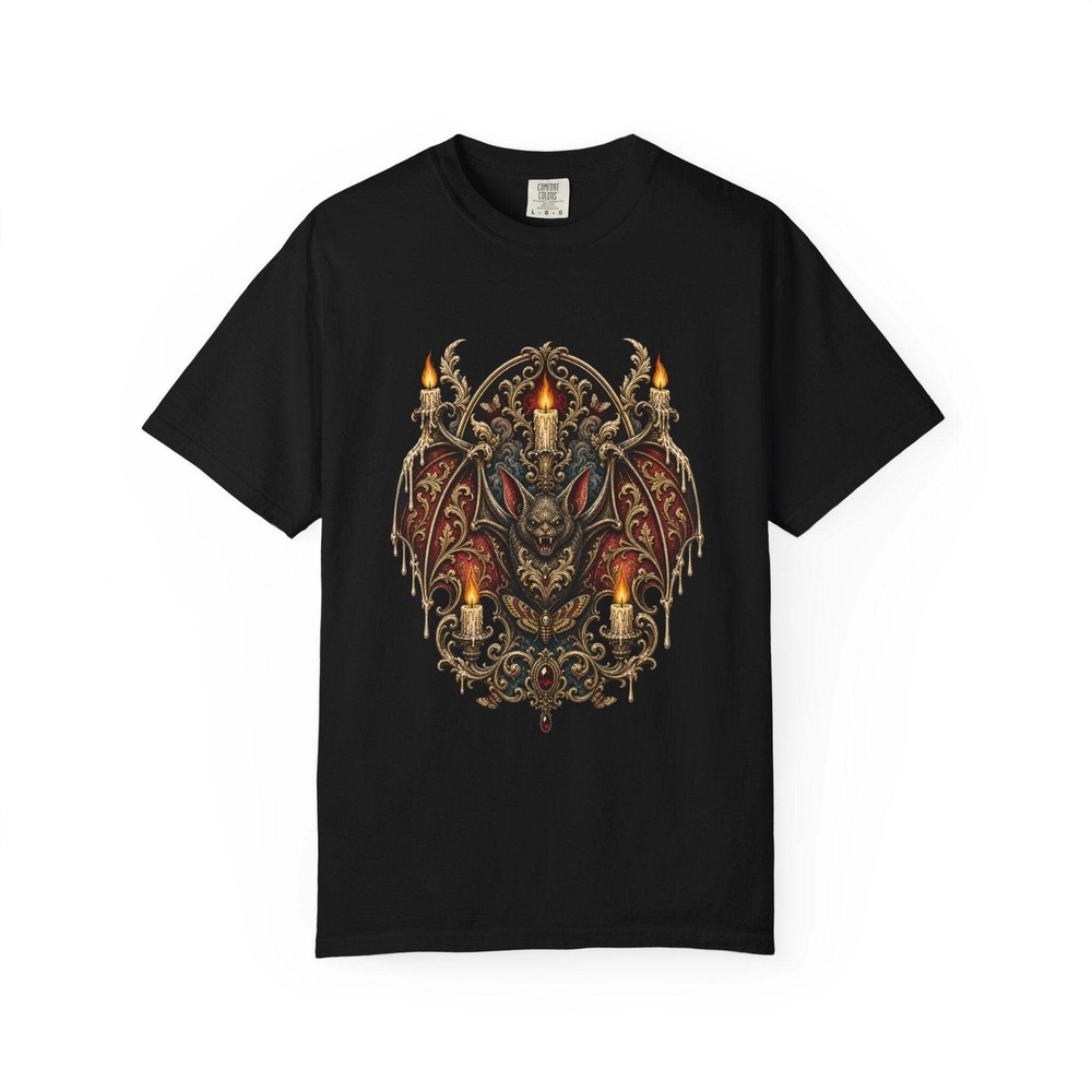 Baroque Candle Bat Graphic Tee