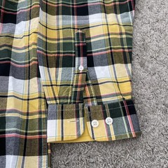 Vintage Cinch Shirt Mens XL Yellow Plaid