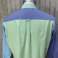 CHAPS Easy Care Button down Lightweight Check Multiple Color Size Large X8