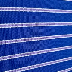 Peter Millar Summer Comfort E4 Large Blue W/ Purple Stripe Golf Shirt Club Logo