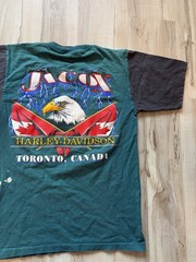 Vtg Harley Davidson Eagle & Lightning Biker T-Shirt 80s/90s Size M Made in USA
