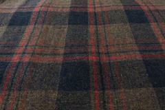 VTG Pendleton Board Shirt Men Pure Wool Brown Brick Ombre Collar Loop Medium EUC