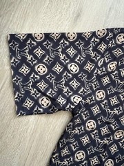 Authentic Louis Vuitton Monogram Short-Sleeved Silk Shirt Size S