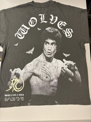 Darc Sport Wolves Bruce Lee Under The Heavens Premium Tee Gray L NWT #330/1000