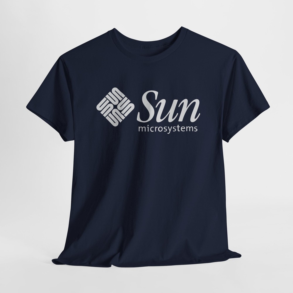 Sun Microsystems Vintage Logo Computer Geek Graphic Tee Charcoal T-Shirt S-5XL