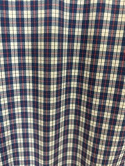 Mizzen+Main Leeward Dress Shirt Men’s XL Trim Fit Blue Red Check Stretch