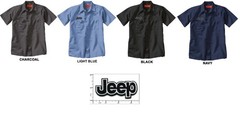JEEP Embroidered PATCH + Mechanic WORK SHIRT Auto racing petroliana