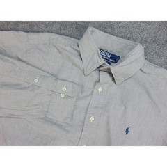 Polo Ralph Lauren Shirt Mens 16.5×34/35 Lowell Gray Preppy Ivy League Classic