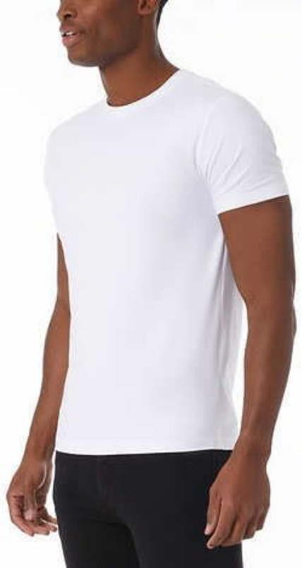 32º DEGREES 32 Degrees Men’s Cool Separate 1 Piece Tee Only, White, XXL