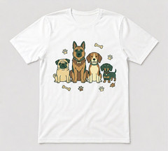 Funny National Dog Day Cute Puppy Lover Dog Pet White T-Shirt