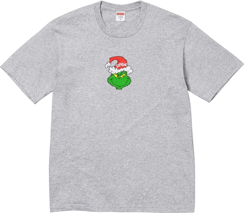 Supreme Grinch Tee • Heather Grey • XXL • FW24 • New Sealed