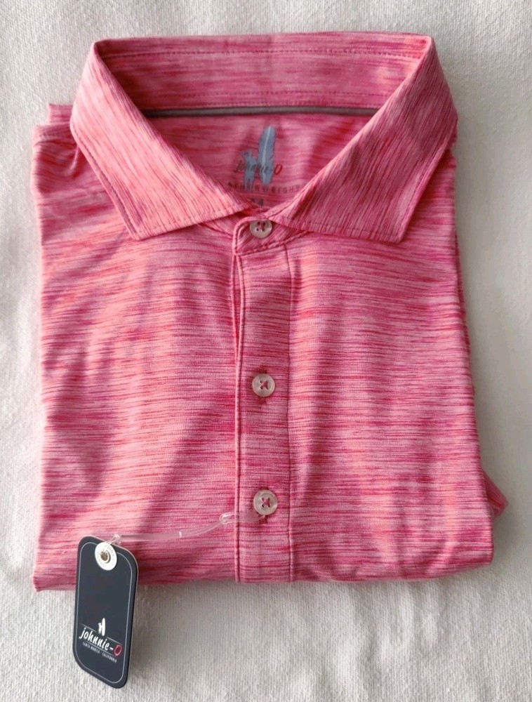 NWT MEDIUM Johnnie-O Featherweight Huronn Polo MSRP $98