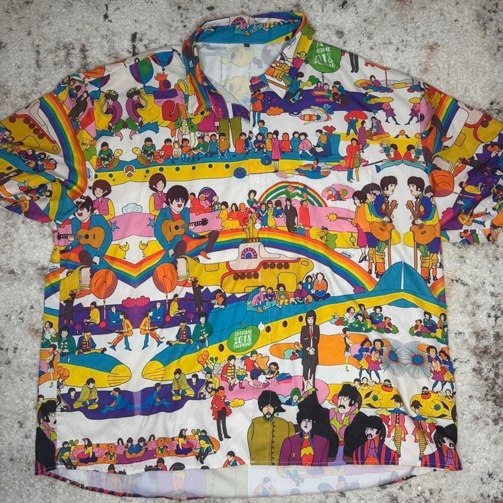 Beatles AOP button up