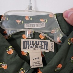 Duluth Trading DuluthFlex Beergarden Shirt Mens Large Tall Slim Moscow Mule NWT