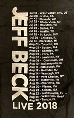 New NWOT 2018 Live Jeff Beck North America Black Tour T-shirt Size Large 🔥