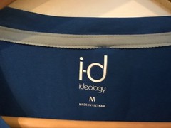Ideology Printed Performance Basic T Shirt Blue Mens M Medium New NWT