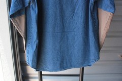 Columbia Deer Hunting Blue Jean Mens Button-Up Western Shirt XL