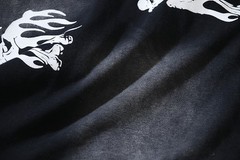 Authentic* Hellstar Cartoon Logo Glitter Logo T-shirt Black