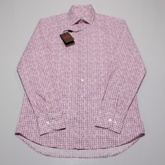 Etro NWT Dress Shirt Size 39 (M US) in Pink & White Paisley Print Cotton Blend