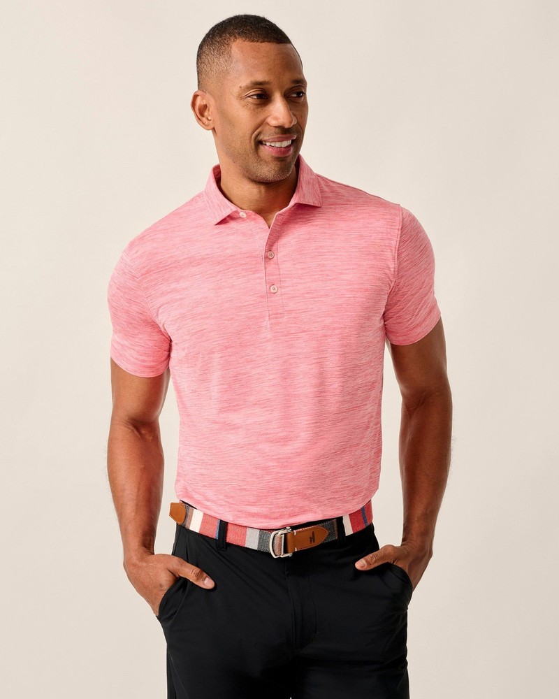 johnnie-O Featherweight Performance Polo – Huronn Mens Lobster Size XL (7851814)