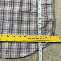 Fossil 54 Authentic White Snap Shirt Men L Multi Plaid Long Sleeve Flap Pockets*