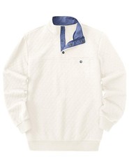 Quilted Sweatshirts for Men Contrast Stand Collar Casual Quarter Button Fall …