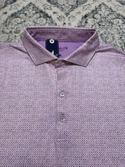 NWT MEDIUM Johnnie-O Lattice Performance Polo MSRP $98