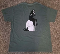 Threadless Everything Hurts Reaper Cemetery Darker Days Shirt Large