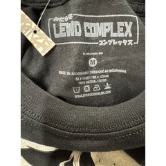 Lewd Complex Anime Graphic Tee Medium Black Streetwear Shirt NEW Adult Sexy