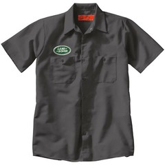 LAND ROVER Embroidered PATCH + Mechanic WORK SHIRT Auto racing petroliana