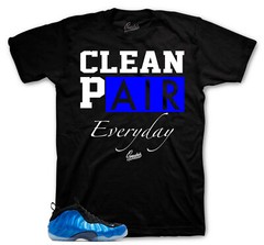 Shirts To Match Foamposite Royal International Blue – Clean Pair Tee