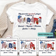 Personalized My Favorite Baseball Player Comfort Tee Fan Gift Game Day Top