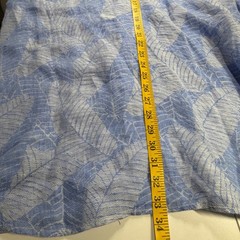 Tommy Bahama Linen Palm Leaf Button Down Shirt Mens XXXL Blue Tropical
