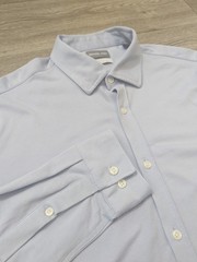 Michael Kors Powder Blue Bottom Down Men Shirt Size L Long Sleeve